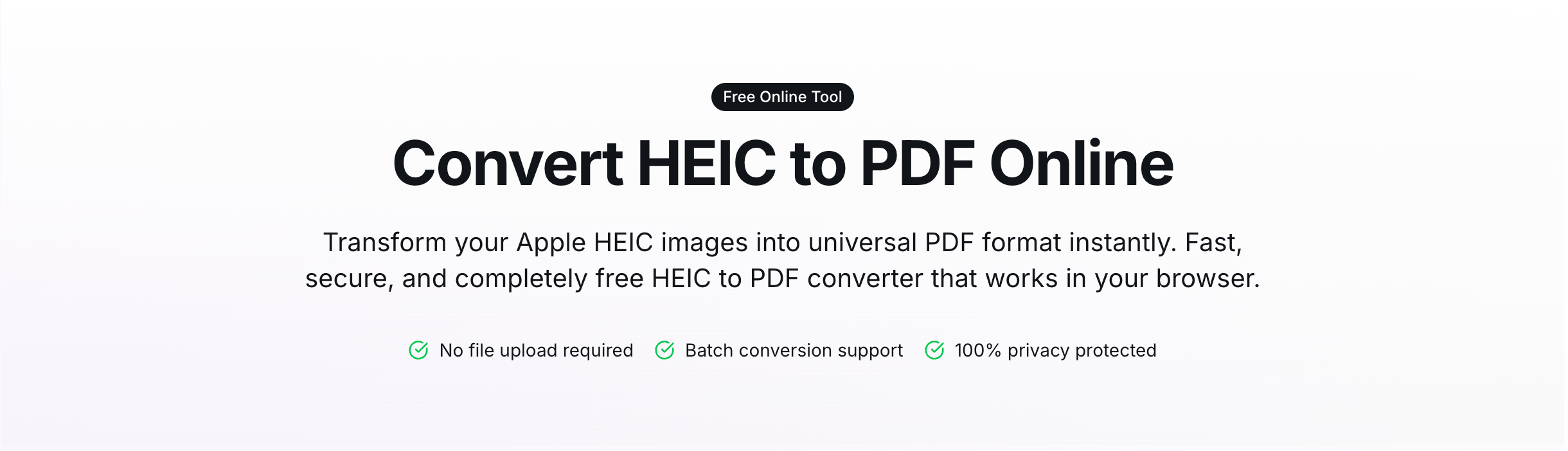HEIC to PDF 변환기 완전 가이드: Apple 사진을 문서로 변환하기